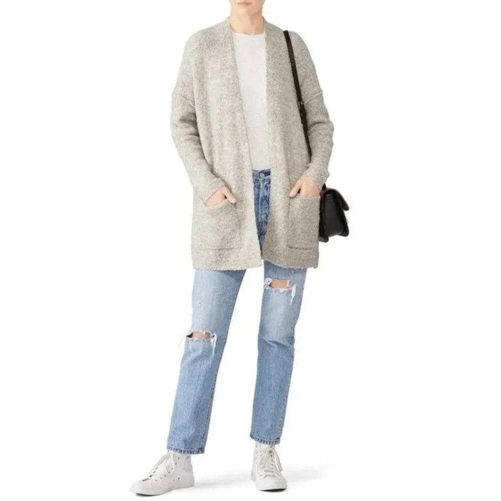 Free People Gray Phantom Cardigan
